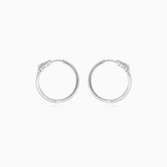 Sterling Silber Creolen mit Zirkonia
