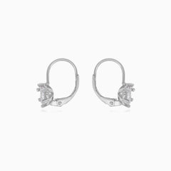 Einfache Ohrstecker aus Sterlingsilber mit Zirkonia