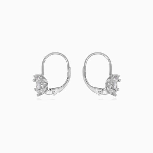 Einfache Ohrstecker aus Sterlingsilber mit Zirkonia
