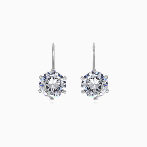 Sterling-Silber-Ohrhänger mit Zirkonia