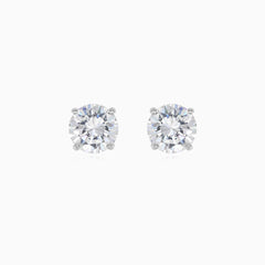 Sterling-Silber-Ohrstecker mit Zirkonia