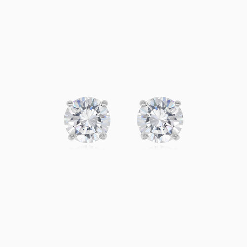 Sterling-Silber-Ohrstecker mit Zirkonia