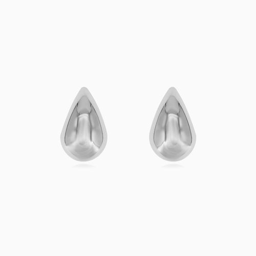 Sterlingsilber-Steckerohrringe im Tropfendesign