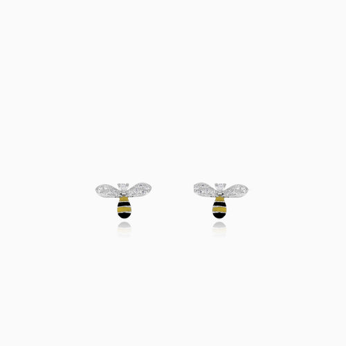 Bienen-Ohrstecker aus Sterlingsilber