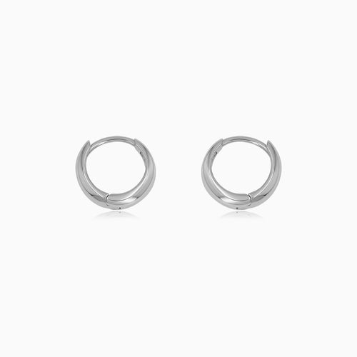Sterling Silver Smooth Hoop Earrings