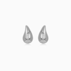Sterling Silver Teardrop Stud Earrings