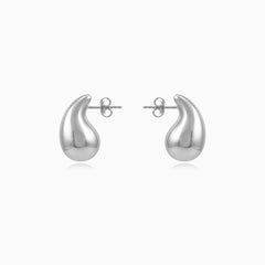 Sterling Silver Teardrop Stud Earrings