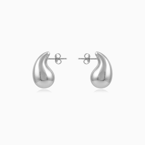 Sterling Silver Teardrop Stud Earrings