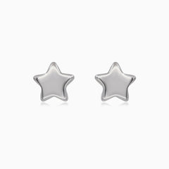 Sterling Silver Star Stud Earrings