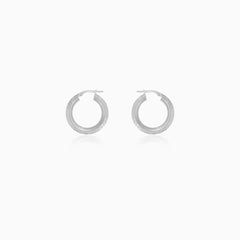 Decorative Sterling Silver Hoop Earrings