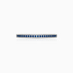 Sterling silver bangle with sapphire accents