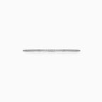 Sterling silver bangle with zirconia accents
