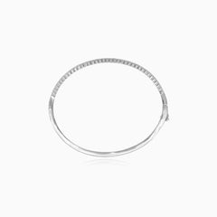 Brazalete de plata de ley con circonita cúbica