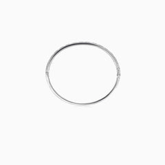 Bracelet jonc en argent sterling avec zircon cubique