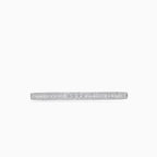 Round and princess cut cubic zirconia silver cuff bracelet