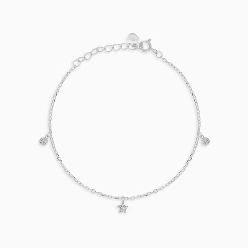 Armband aus Silber mit Stern und Zirkonia