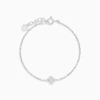 Sterling Silver Daisy Flower Bracelet