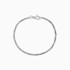 Men’s Silver Bracelet with Ornamental Links