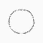 Men’s Sterling Silver Slim Curb Bracelet