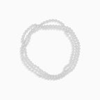Long elegant women pearl necklace