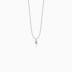 Sterling Silver Pear Drop Tennis Necklace