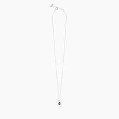 Sterling Silver Royal Onyx Pear Necklace