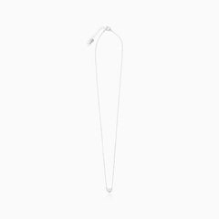 Sterling Silver Puff Heart Necklace