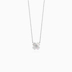 Sterling Silver Mother of Pearl Clover Necklace