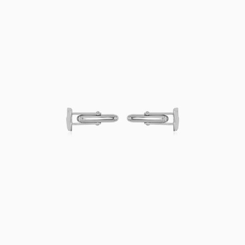 Men’s Sterling Silver Geometric Cufflinks