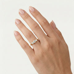 Classic trilogy gold ring