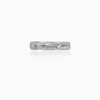 Textured Sterling Silver Wedding Band