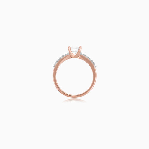 Prsten Rose Aura s diamantem