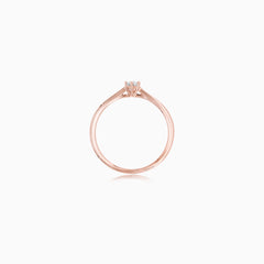 Prsten Rosé Whisper s diamantem