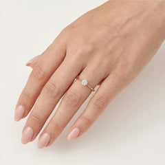 Prsten Rosé Whisper s diamantem