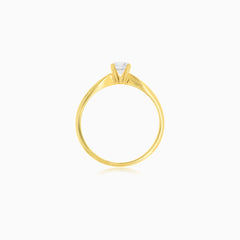 Elegantní solitérní diamantový prsten