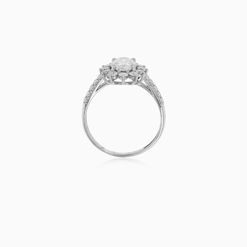 Royal Bloom Oval Diamond Engagement Ring