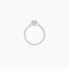 White Gold Lab-Grown Diamond Solitaire Ring