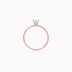 Rose Gold Oval Lab-Grown Diamond Ring