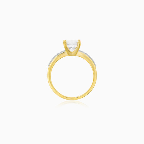Yellow Gold Lab-Grown Diamond Engagement Ring