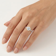 Yellow Gold Lab-Grown Diamond Engagement Ring
