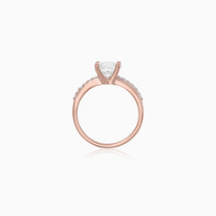 Rose Gold Lab-Grown Diamond Pavé Ring