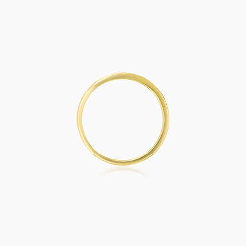 Yellow Gold Lab Diamond Band Ring