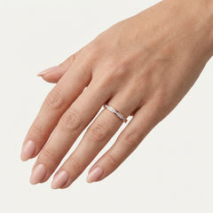 Rose Gold Lab Diamond Band Ring