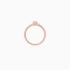 Rose Gold Round Lab-Grown Diamond Solitaire Engagement Ring