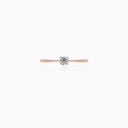 Rose Gold Round Lab-Grown Diamond Solitaire Engagement Ring