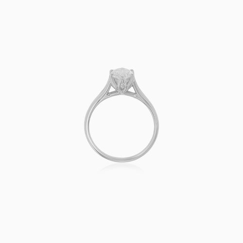 Marquise LGD Diamond Lotus Engagement Ring
