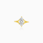 Marquise Lab-Grown Diamond Lotus Ring in Yellow Gold