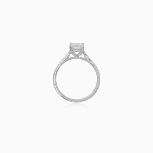 Rectangular Lab Diamond Engagement Ring