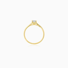 Emerald Cut Lab Grown Diamond Engagement Ring
