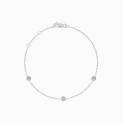 White Gold Tennis Bracelet With Lab Grown Diamonds